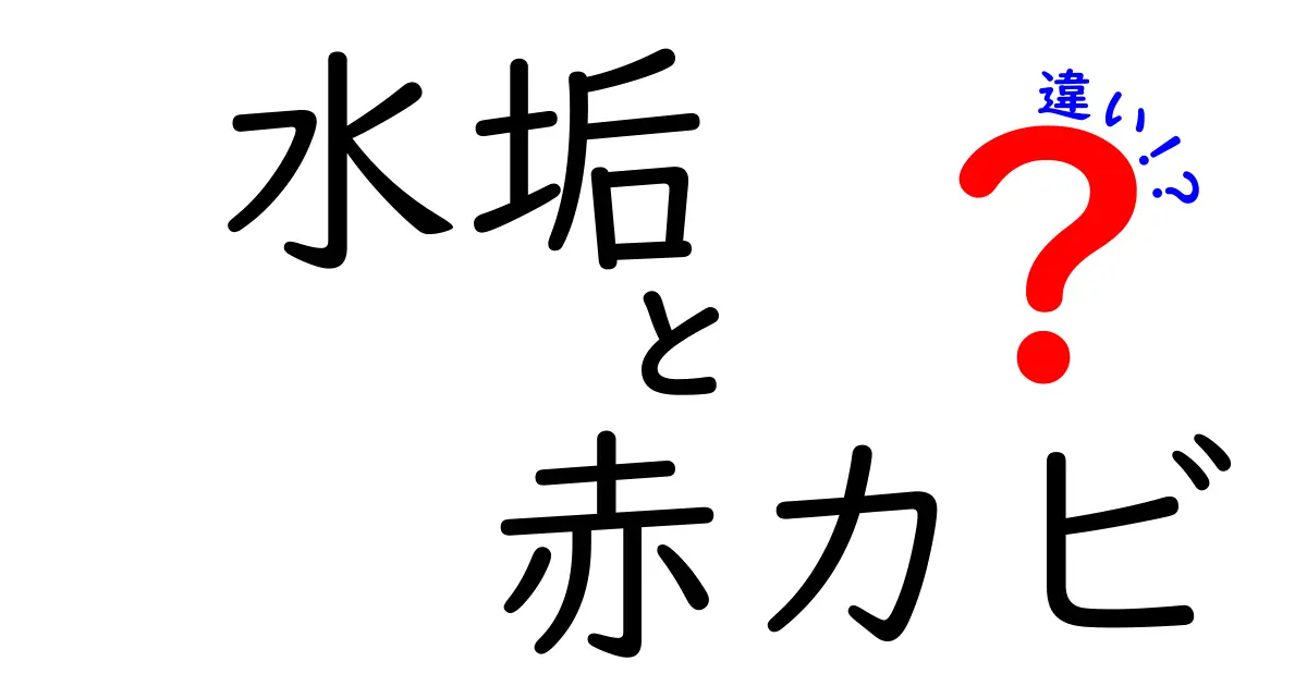 水垢と赤カビの違いを徹底解説！あなたの家も守るための知識