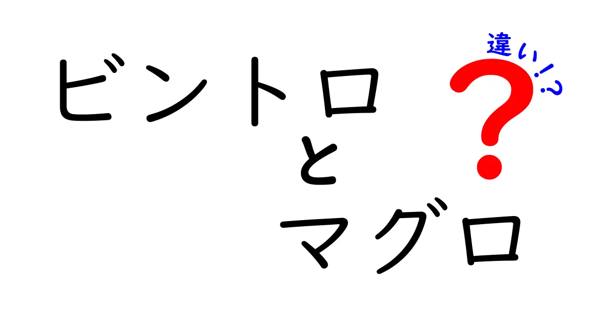 ビントロとマグロの違いを徹底解説！美味しい部分を知ろう