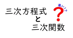 三次方程式と三次関数の違いは？