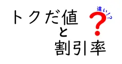 トクだ値と割引率の違いは？
