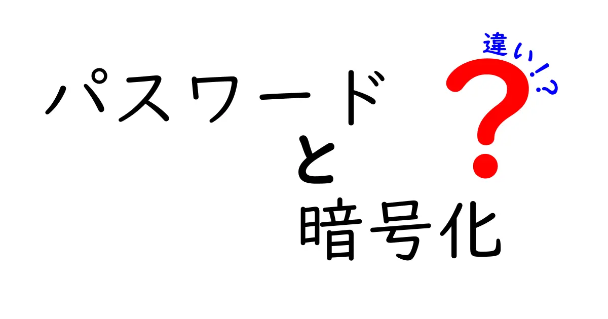 パスワードと暗号化の違いを徹底解説！知っておくべきセキュリティの基礎