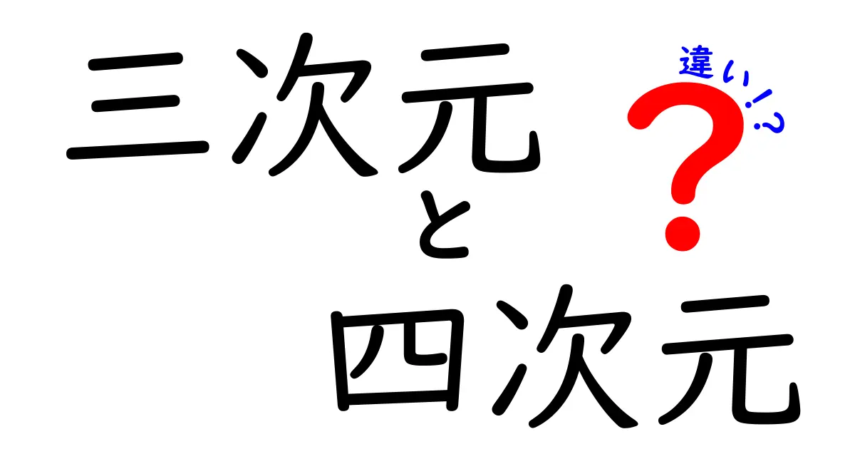 三次元と四次元の違いをわかりやすく解説!理解を深めるためのポイント