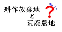 耕作放棄地と荒廃農地の違いは？