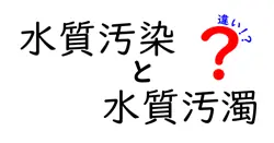 水質汚染と水質汚濁の違いは？