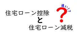 住宅ローン控除と住宅ローン減税の違いは？