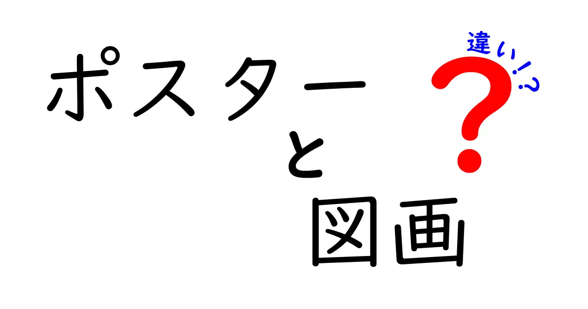 ポスターと図画の違いを徹底解説！あなたはどっちにする？