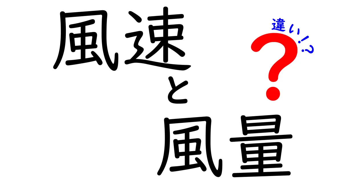 風速と風量の違いを徹底解説！どちらも知っておきたい気象の基本