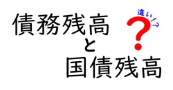 債務残高と国債残高の違いは？