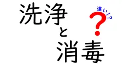 洗浄と消毒の違いは？