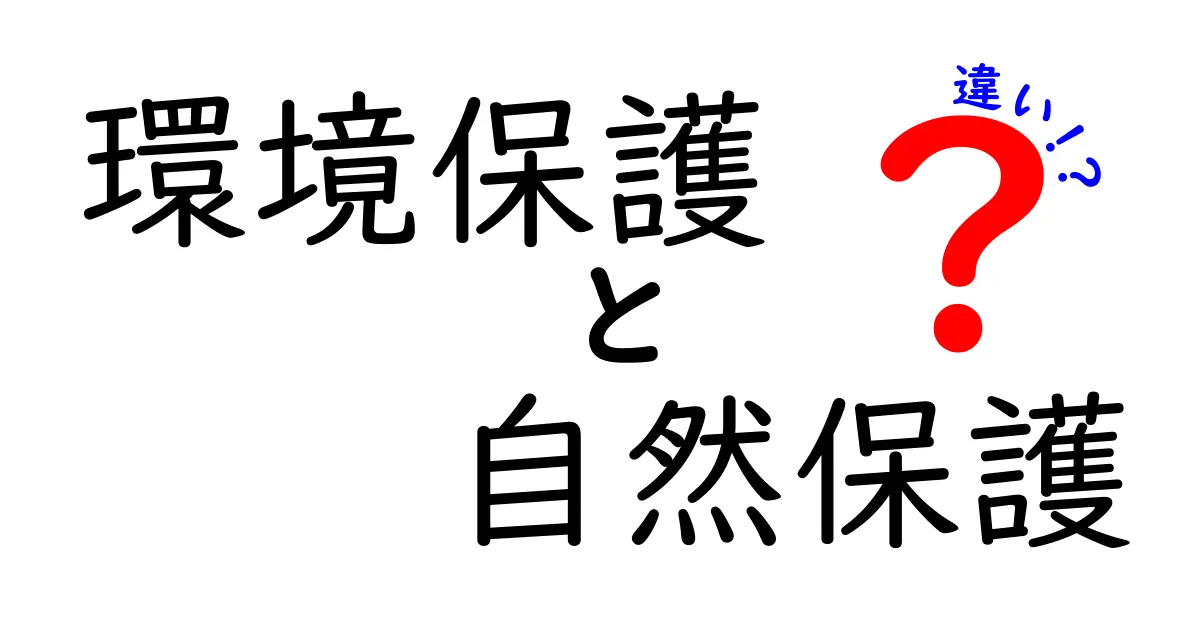 環境保護と自然保護の違いとは？知っておきたい基本知識