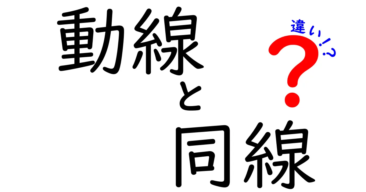 動線と同線の違いを徹底解説！私たちの生活に潜む意味とは？