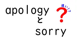 apologyとsorryの違いは？