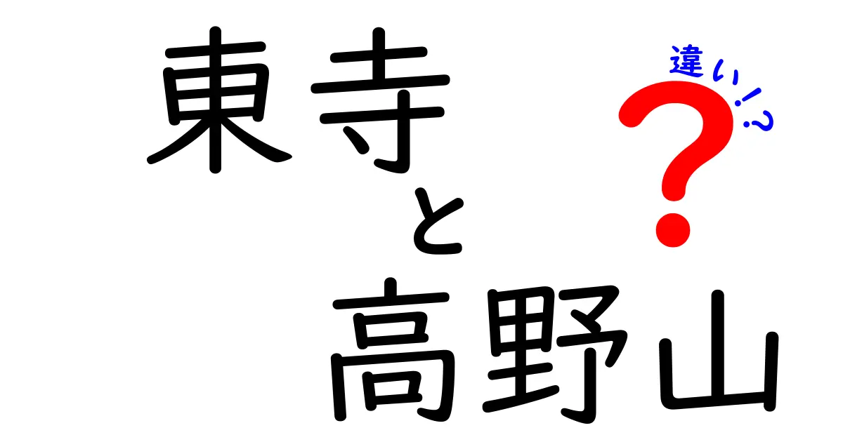 東寺と高野山の違いを徹底解説！どちらが魅力的？