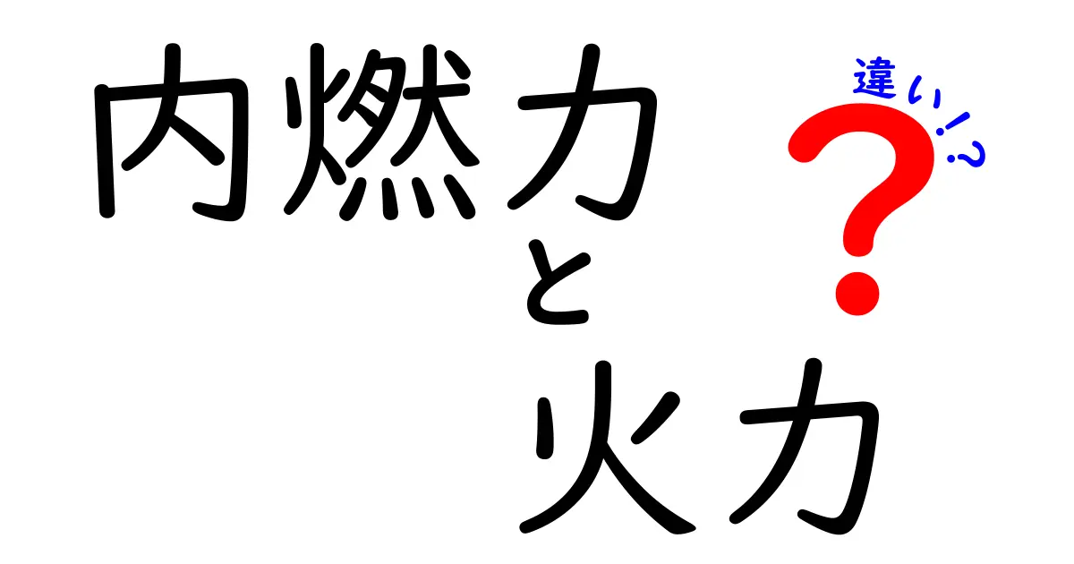 内燃力と火力の違いを徹底解説！エネルギーの種類とその使い方