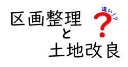 区画整理と土地改良の違いは？