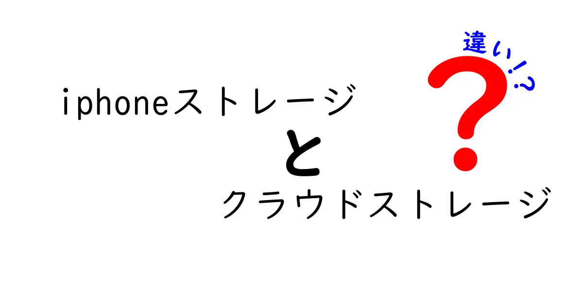 iPhoneストレージとクラウドストレージ：何が違うの？