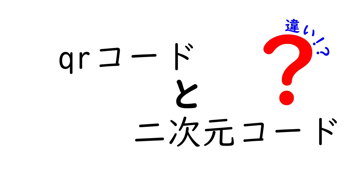 QRコードと二次元コードの違いとは？知っておきたい基礎知識