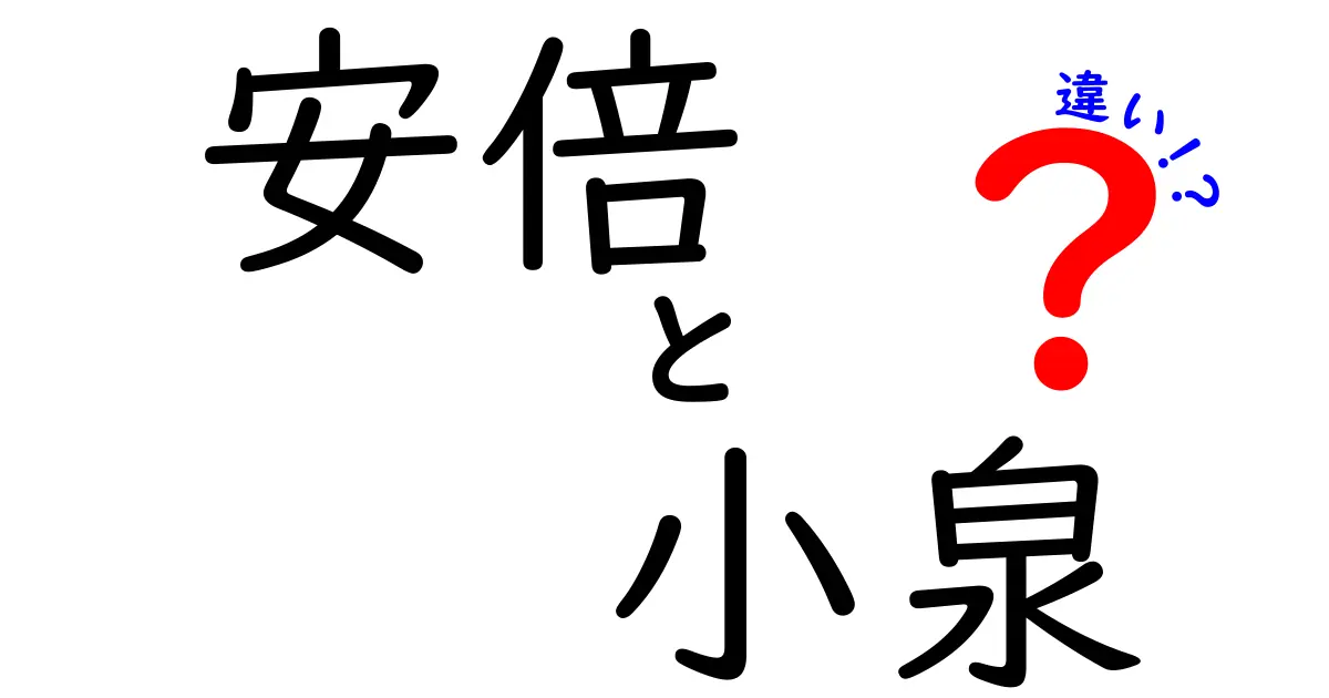 安倍晋三と小泉純一郎の違いを徹底解説！政治スタイルと政策の比較