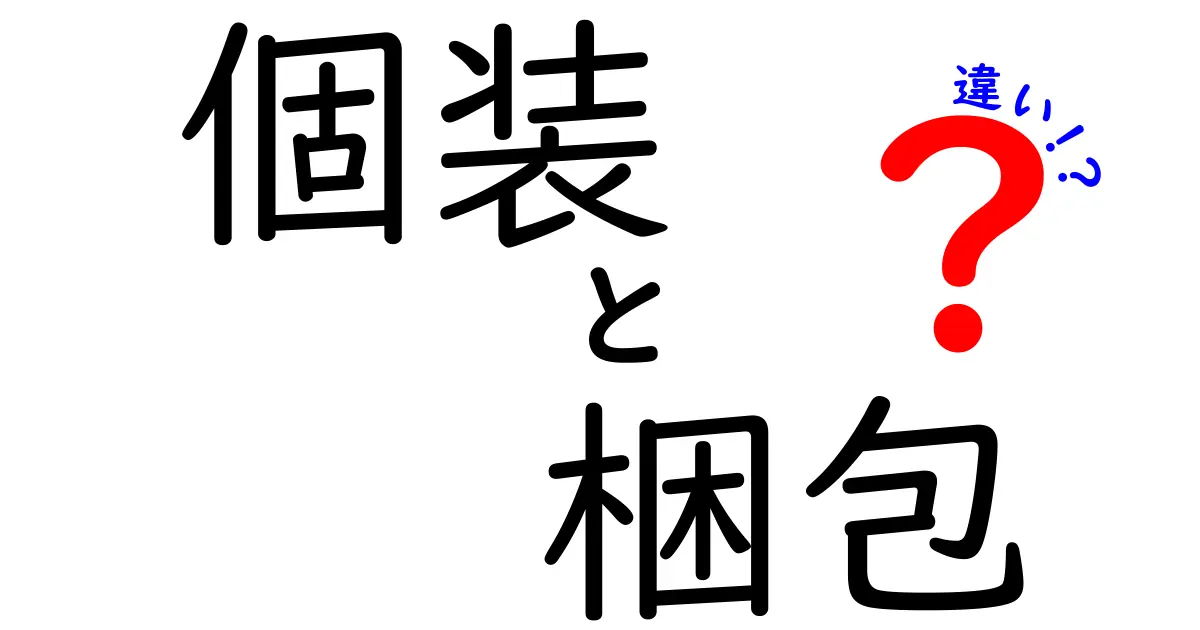 個装と梱包の違いをわかりやすく解説！あなたの知らない包装の世界