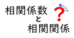 相関係数と相関関係の違いは？