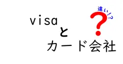 visaとカード会社の違いは？