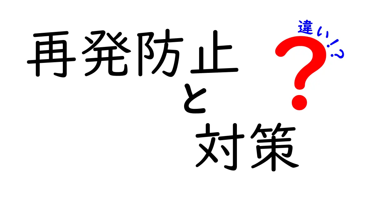 再発防止と対策の違いを徹底解説!あなたは知ってる?