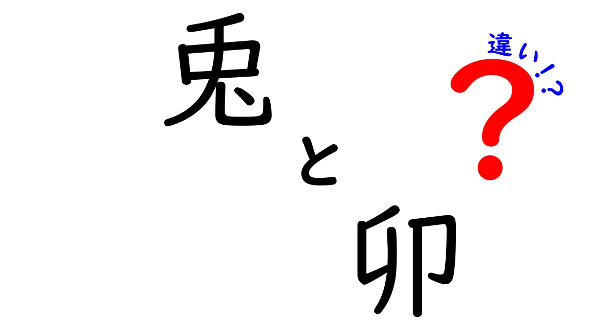 兎と卯の違いを徹底解説！知っておきたい日本の文化