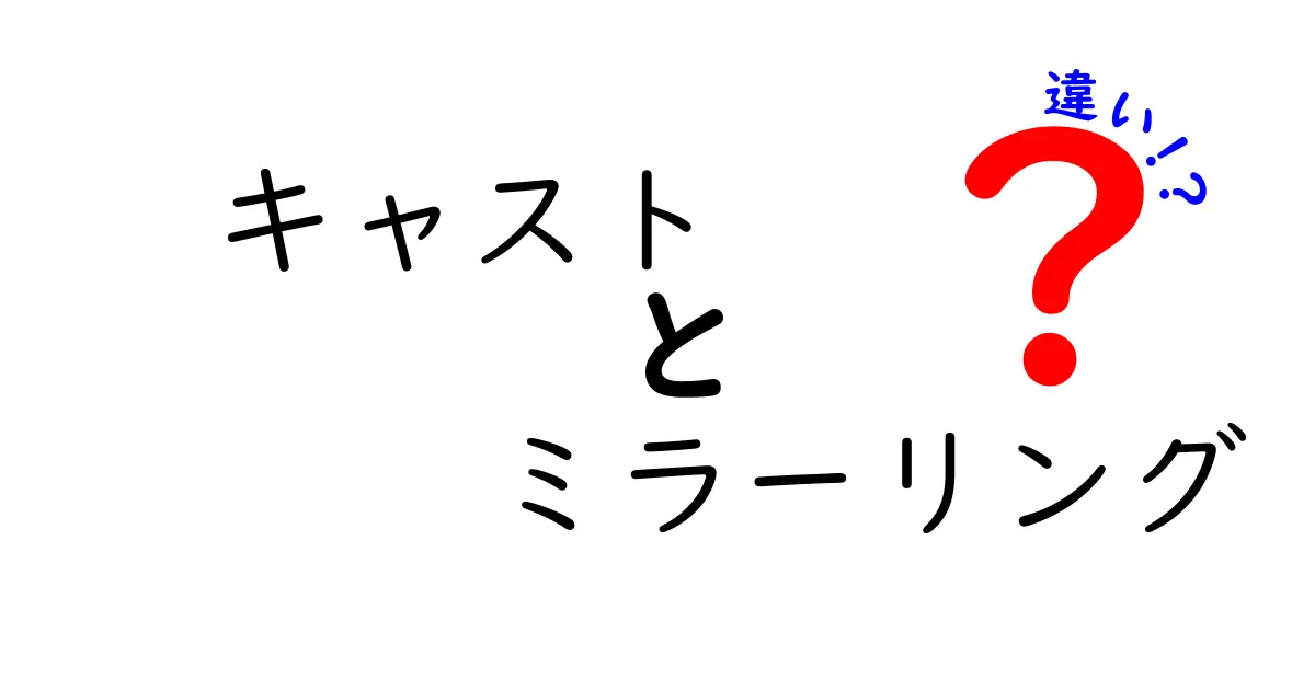 キャストとミラーリングの違いをわかりやすく解説！あなたはどっちを選ぶ？