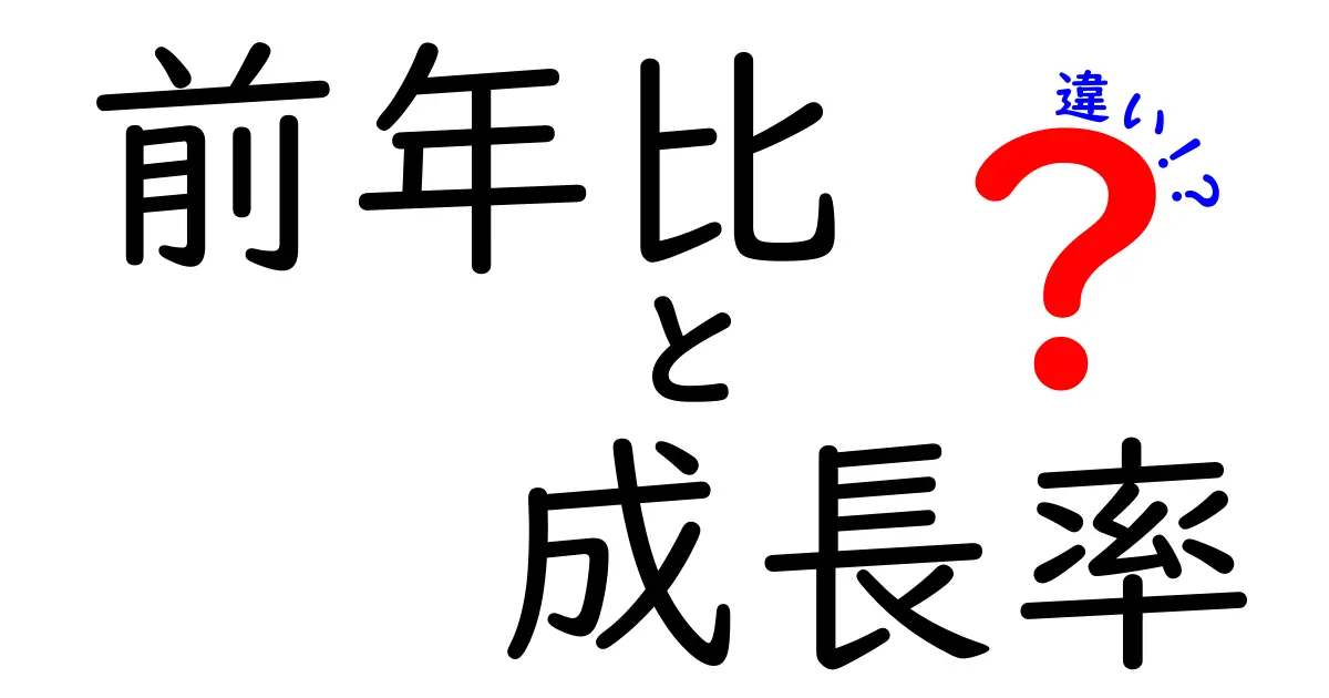 前年比と成長率の違いをわかりやすく解説!データ分析の基礎を学ぼう