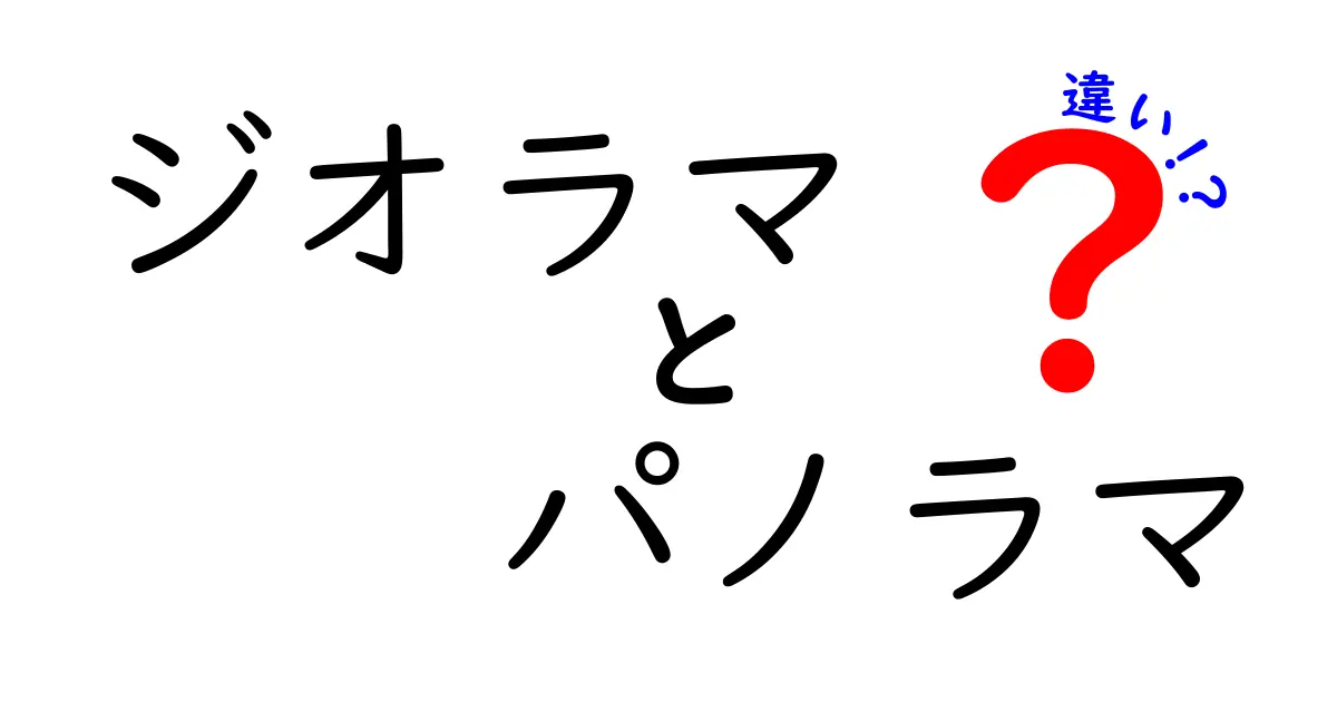 ジオラマとパノラマの違いを徹底解説！どちらが好き？