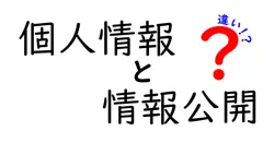 個人情報と情報公開の違いは？
