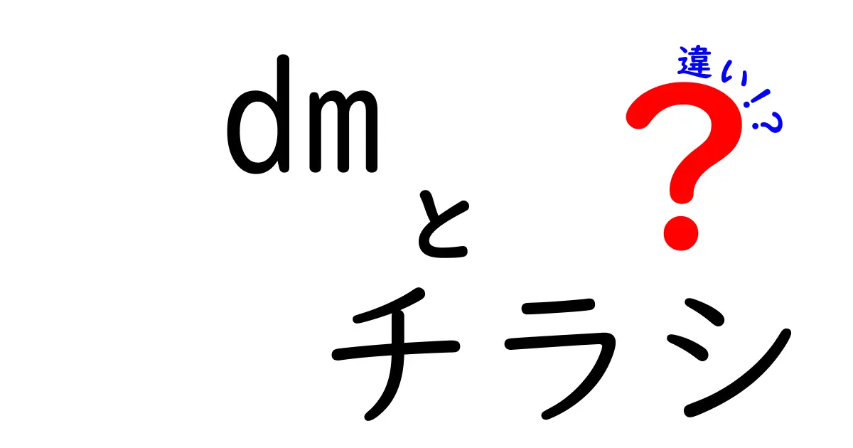 DMとチラシの違いを徹底解説！どちらが効果的なの？