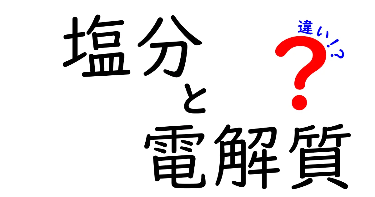 塩分と電解質の違いとは？健康に重要な役割について知ろう