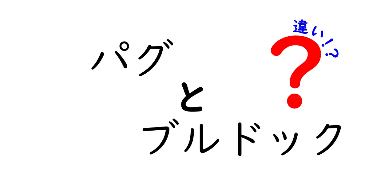 パグとブルドッグの違いを徹底解説！見た目や性格、飼いやすさのポイント