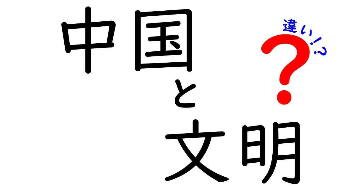 中国の文明とは？他の文明との違いを徹底解説！