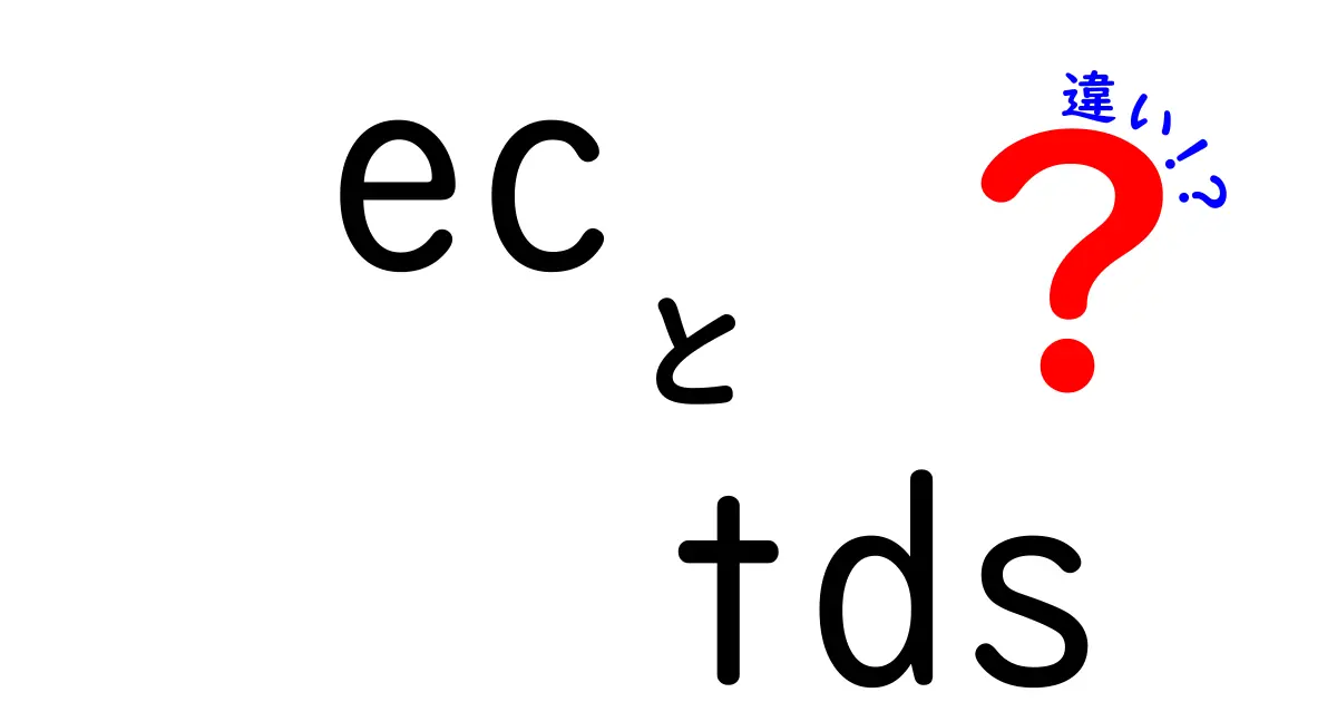 ECとTDSの違いを徹底解説！どちらを選べばいいの？