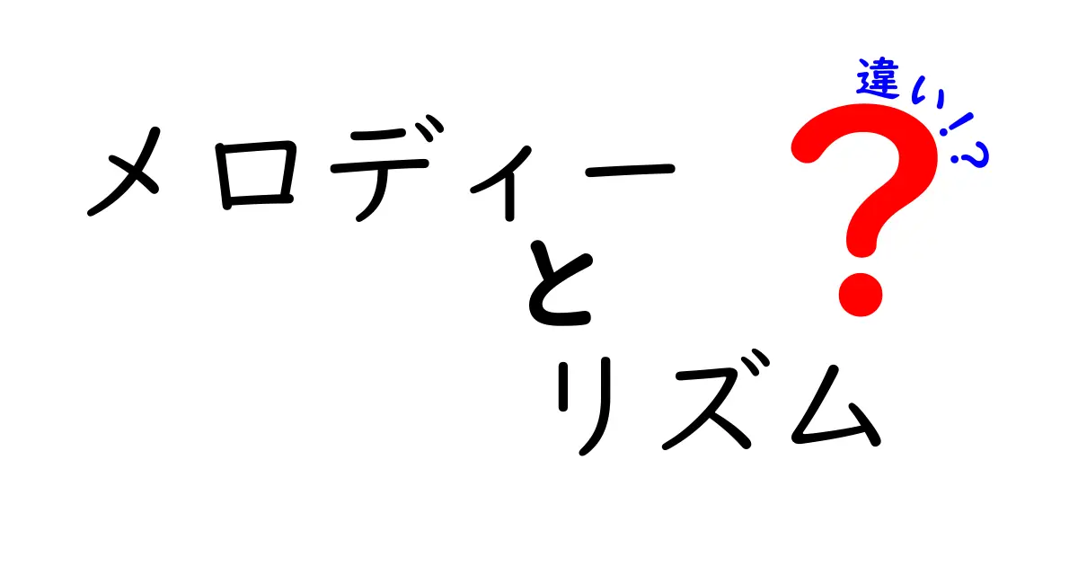 メロディーとリズムの違いを徹底解説！音楽の基礎を知ろう