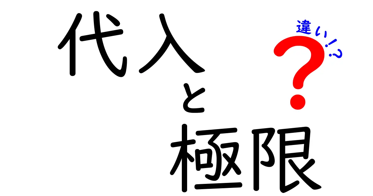 代入と極限の違いをわかりやすく解説!