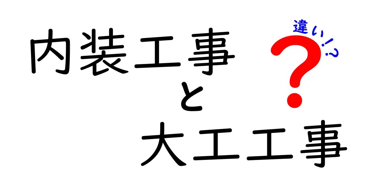 内装工事と大工工事の違いを徹底解説！あなたの家づくりに役立つ情報