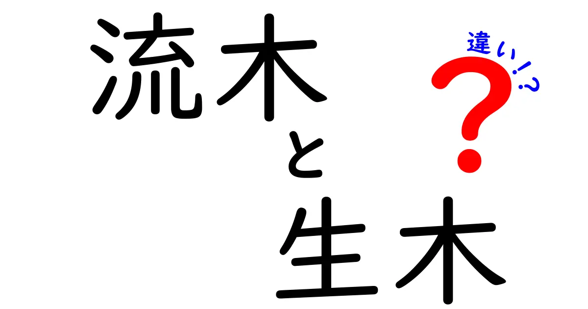 流木と生木の違いとは？自然の宝物の見方を変えよう