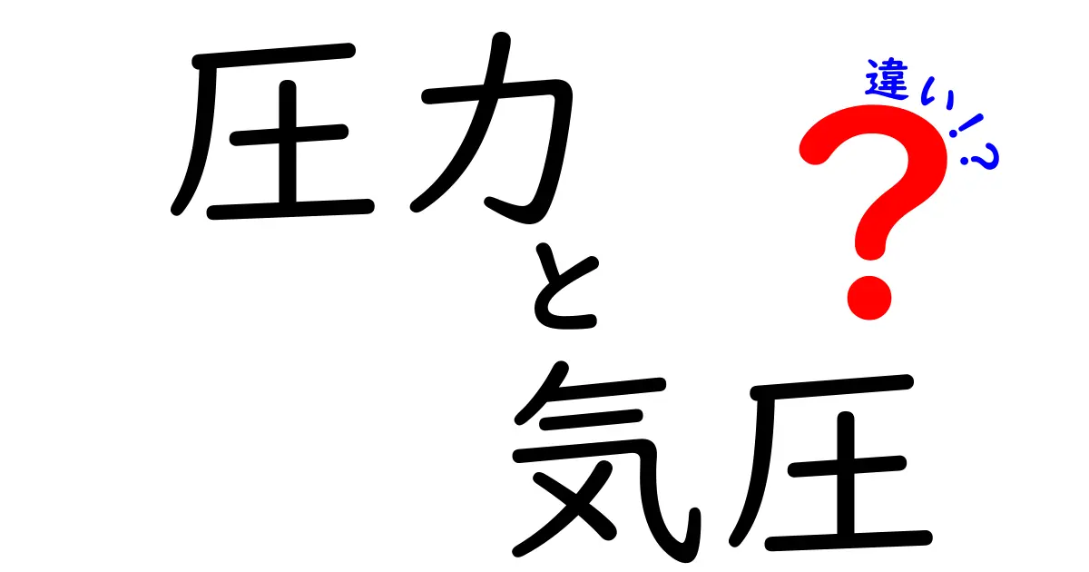 圧力と気圧の違いを徹底解説！あなたは知っていますか？