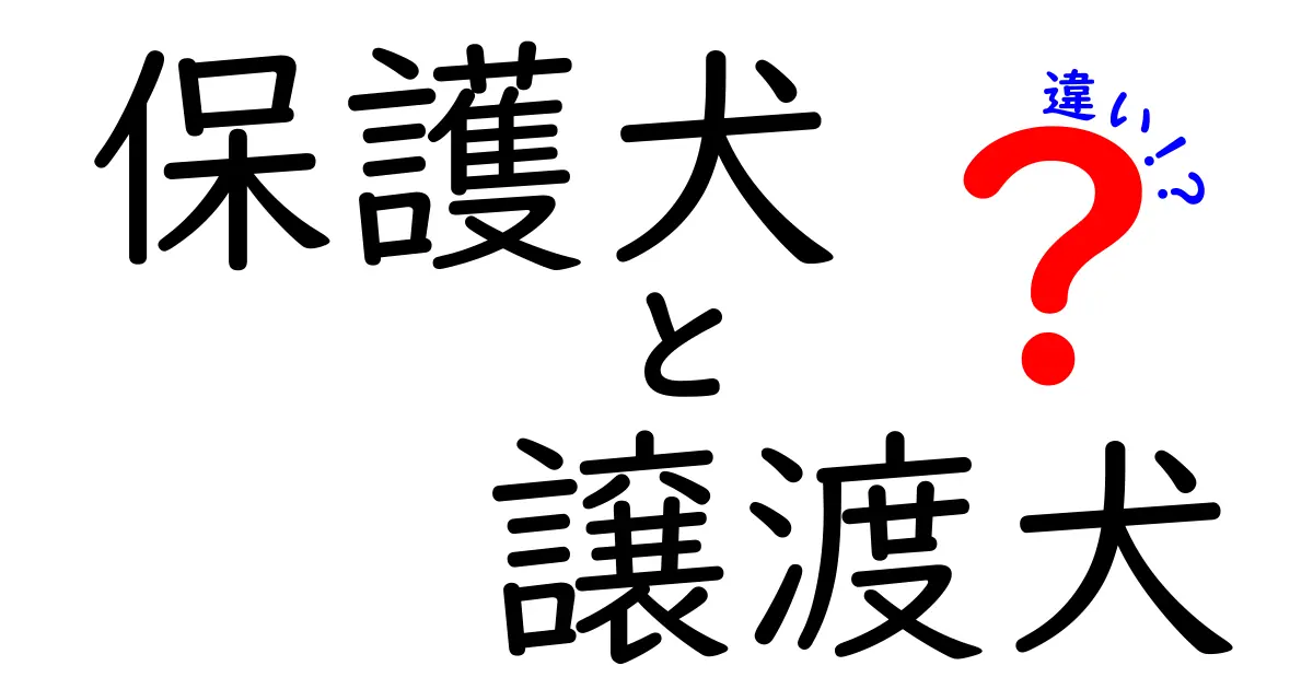 保護犬と譲渡犬の違いを徹底解説！あなたはどちらを選ぶべき？