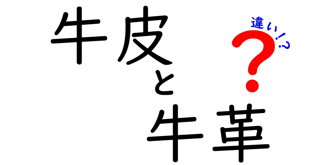 牛皮と牛革の違いを徹底解説！どちらを選ぶべき？