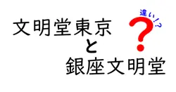 文明堂東京と銀座文明堂の違いは？