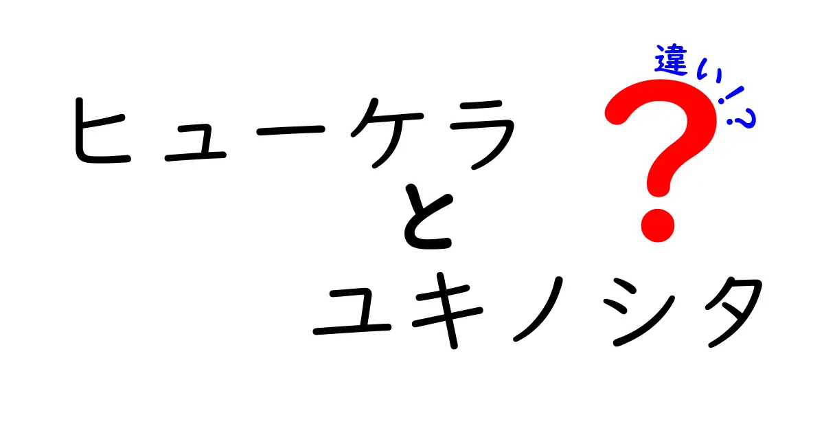 ヒューケラとユキノシタの違いとは？見た目や育て方を徹底解説！