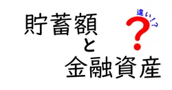 貯蓄額と金融資産の違いは？