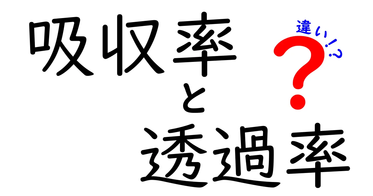 吸収率と透過率の違いを徹底解説！わかりやすく学ぼう