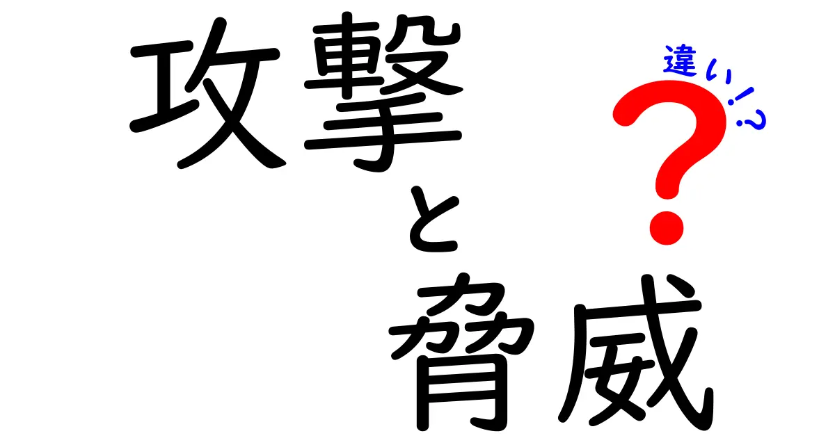 攻撃と脅威の違いをわかりやすく解説！あなたの身を守るために知っておくべきこと