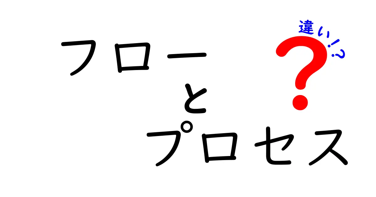 フローとプロセスの違いをわかりやすく解説！その特徴とは？