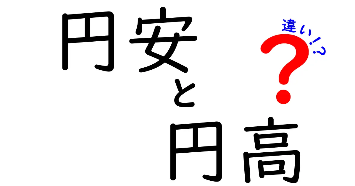 円安と円高の違いをわかりやすく解説！あなたの生活にどう影響するの？